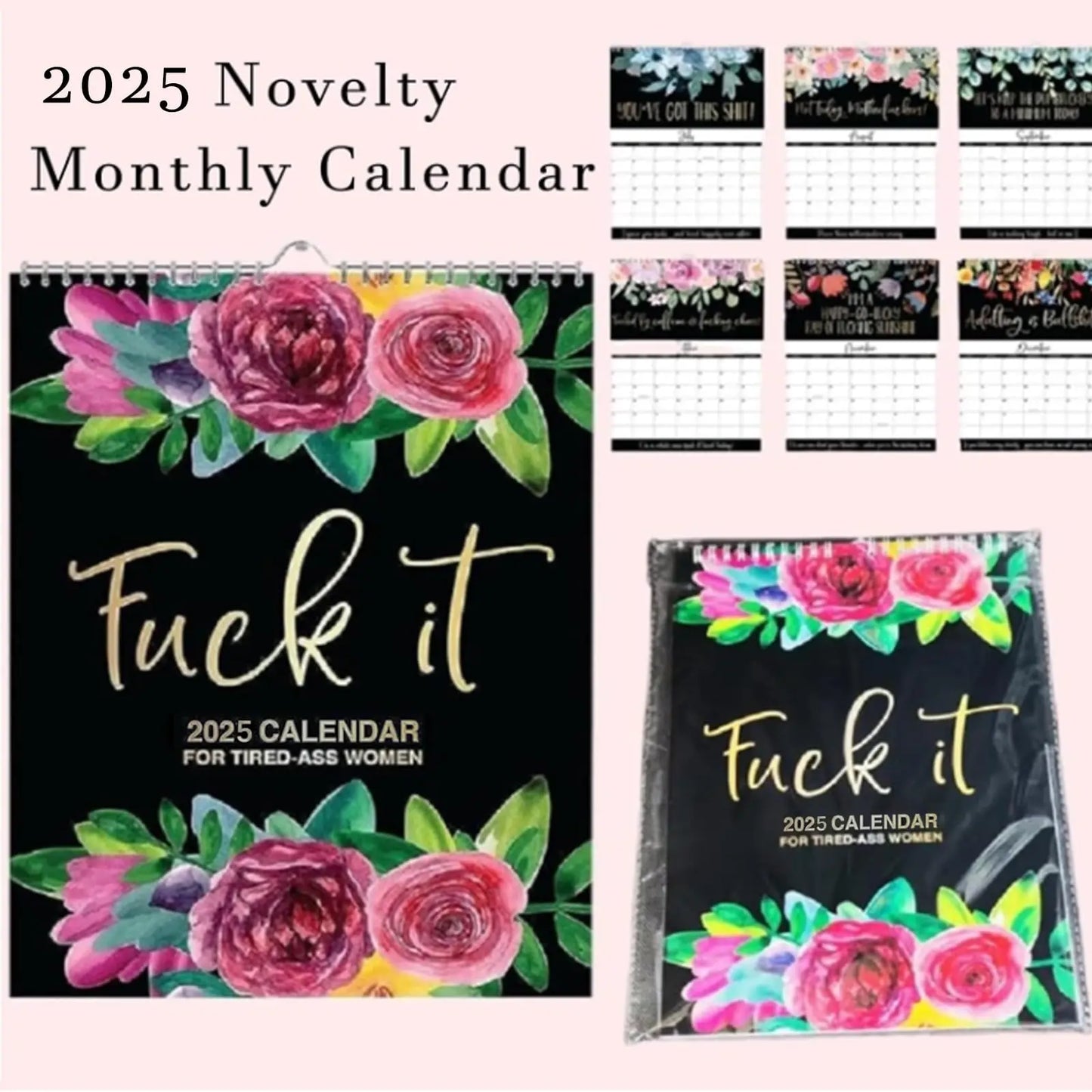 Cuss Words Wall Calendar 2025